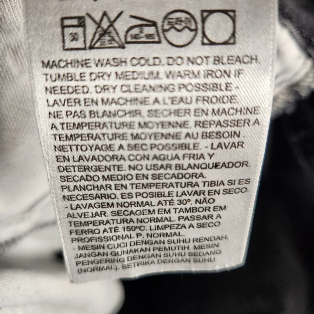 Levi's 514 Jeans Men's 30X29 (Tag 31X30) Black Premium Zip Stretch‎ Cotton Blend